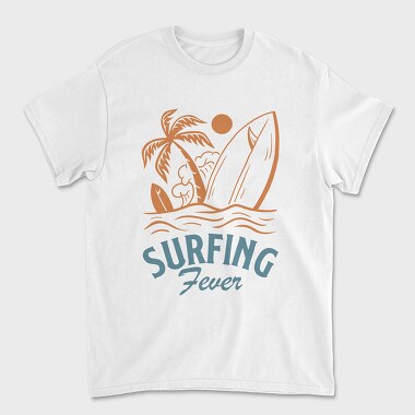 Surfing Fever, Unisex Men's T-Shirt
