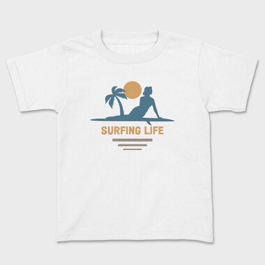 Surfing Life, Kids' T-Shirt