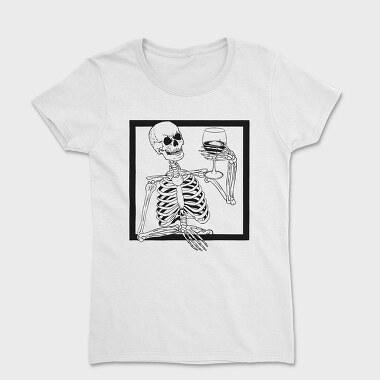 Skeleton Wine, Women's T-Shirt