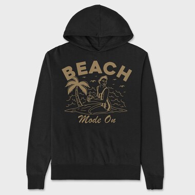 Beach Mode On, Unisex Men's Hoodie