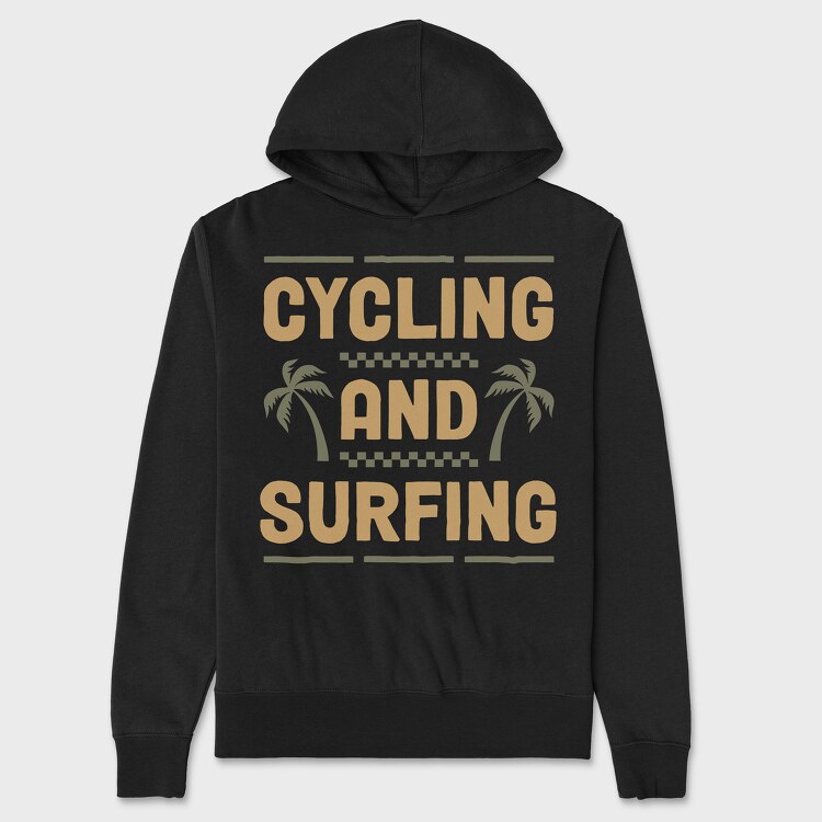 Cycling and Surfing, Унисекс Мъжко Суичър