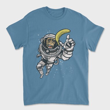 Astronaut Chimp, Unisex Men's T-Shirt
