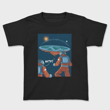 Flat Earth, Kids' T-Shirt