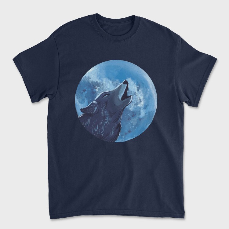 Moon Wolf, Унисекс Мъжка Тениска