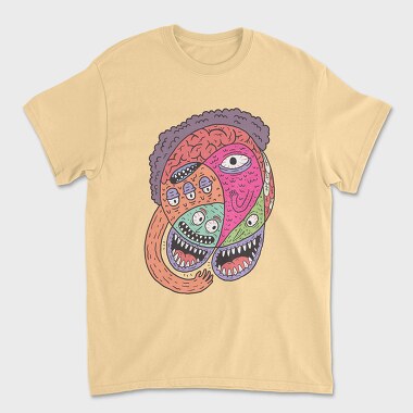 Abstract Monster 2, Unisex Men's T-Shirt