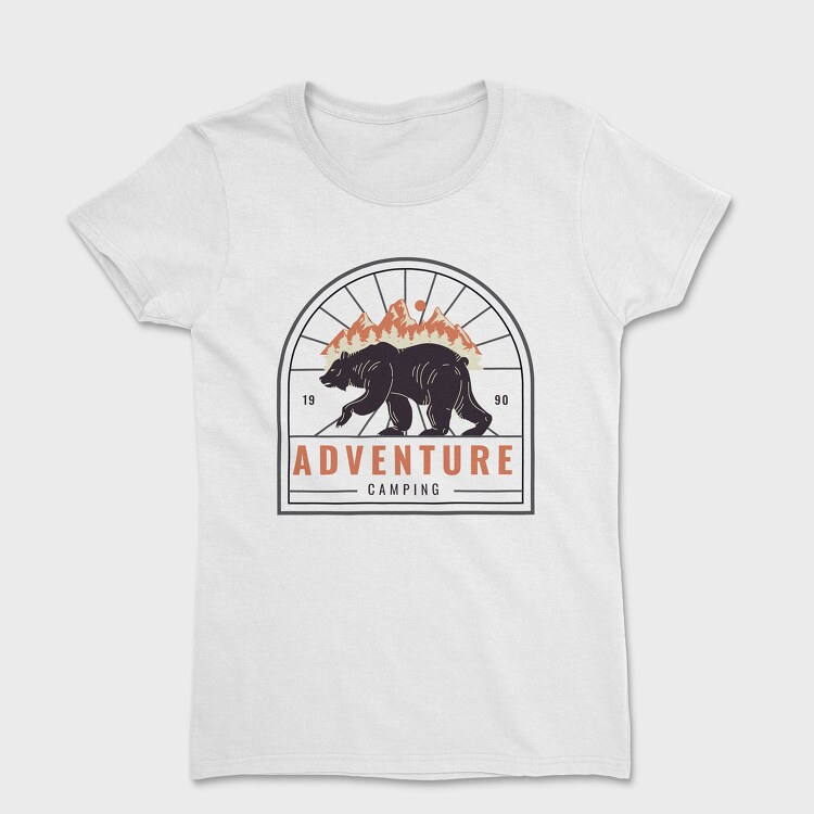 Adventure Camping Bear, Дамска Тениска
