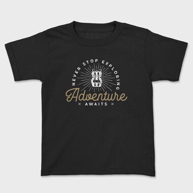 Adventure text, Kids' T-Shirt