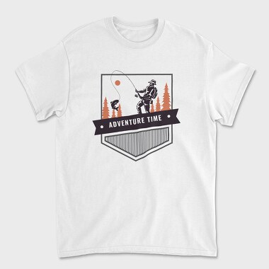 Adventure Time Fishing, Unisex Men's T-Shirt