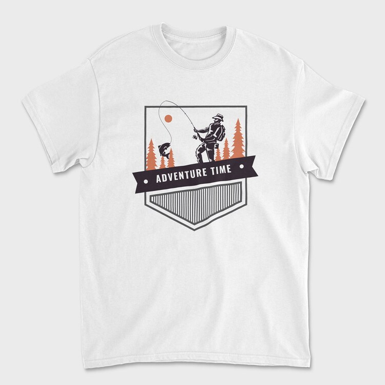 Adventure Time Fishing, Unisex Men's T-Shirt
