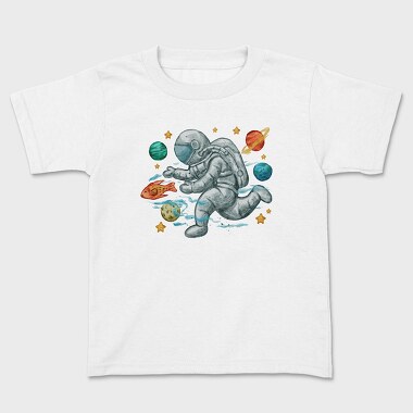 Astronaut Painting, Kids' T-Shirt