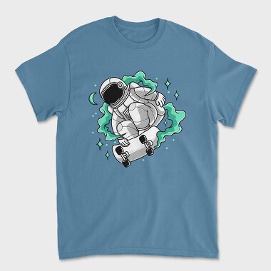 Astronaut Skate Green, Unisex Men's T-Shirt