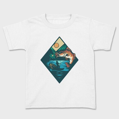 Bass Fishing 7, Kids' T-Shirt