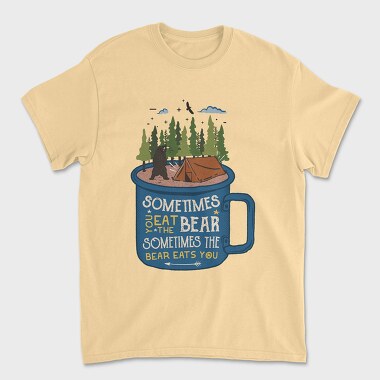 Bear Eats You, Unisex Men's T-Shirt