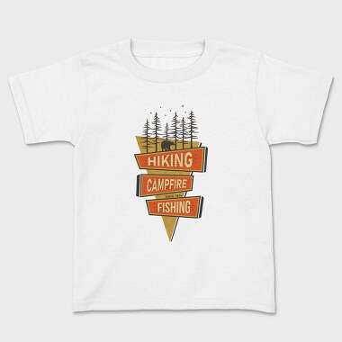 Bear Trail Signpost, Kids' T-Shirt