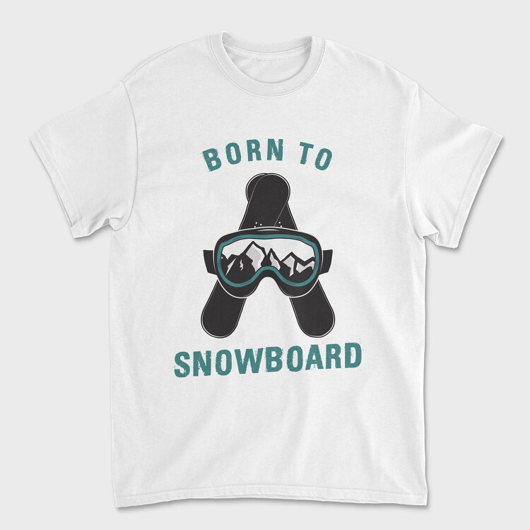 Born to Snowboard, Unisex Men's T-Shirt