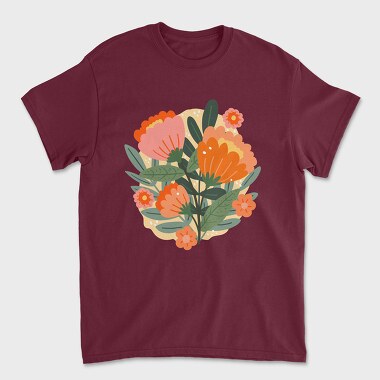 Bouquet of Flowers, Unisex Men's T-Shirt