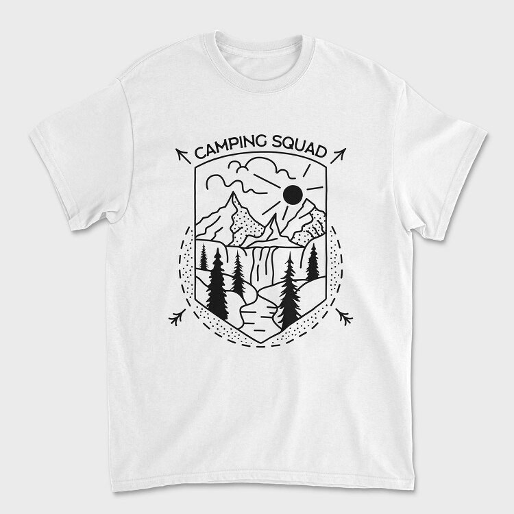 Camp Squad, Унисекс Мъжка Тениска