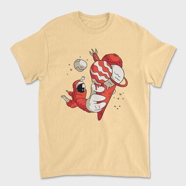 Astronaut Ice Cream, Unisex Men's T-Shirt