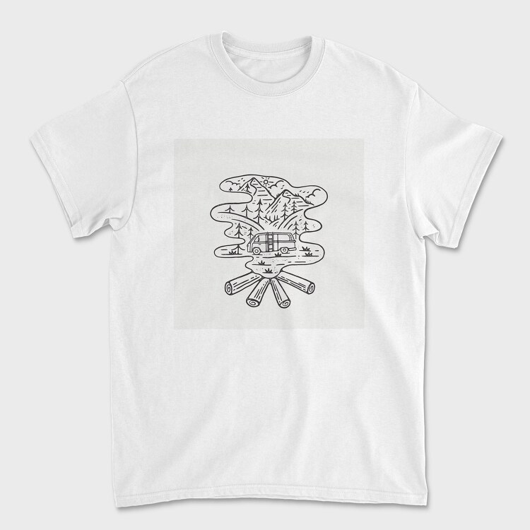 Campfire Camp, Unisex Men's T-Shirt