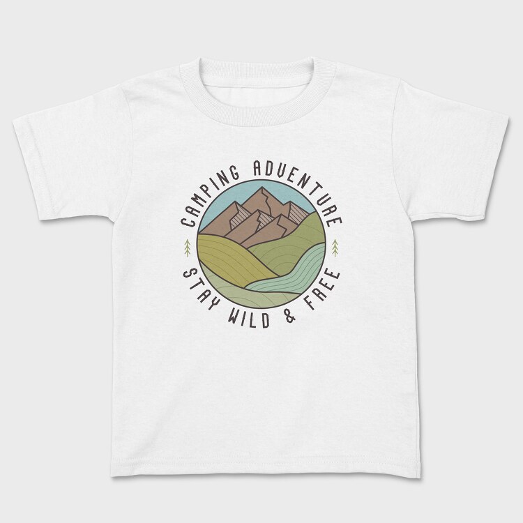 Camping Adventure, Kids' T-Shirt