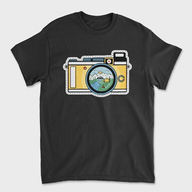 Camping Camera, Unisex Men's T-Shirt