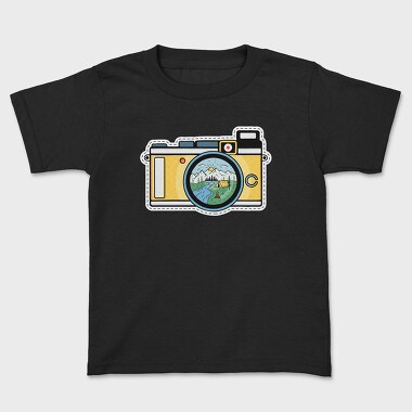 Camping Camera, Kids' T-Shirt