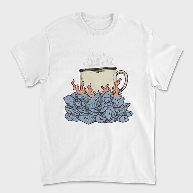 Camping Coffee, Унисекс Мъжка Тениска