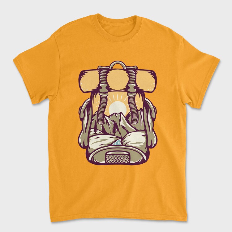 Camping Illustration 6, Unisex Men's T-Shirt