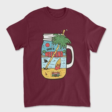 Cheers to Weekend, Unisex Men's T-Shirt