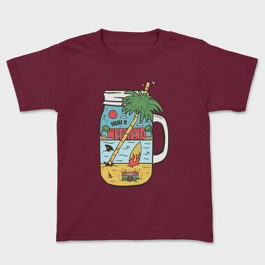 Cheers to Weekend, Kids' T-Shirt