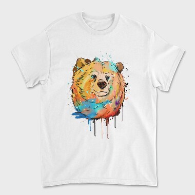 Colorful Bear, Unisex Men's T-Shirt