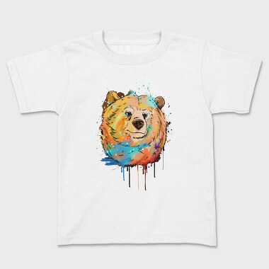 Colorful Bear, Kids' T-Shirt