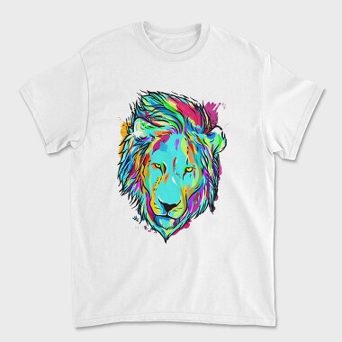 Colorful Lion 2, Унисекс Мъжка Тениска
