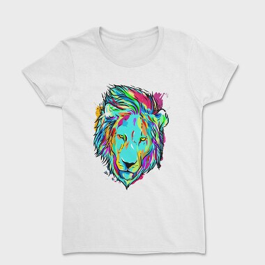 Colorful Lion 2, Women's T-Shirt