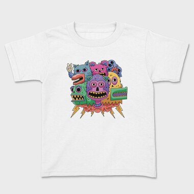 Детска Тениска, Colorful Monsters