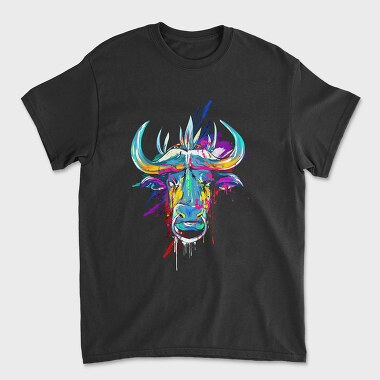 Colorful Ox, Unisex Men's T-Shirt
