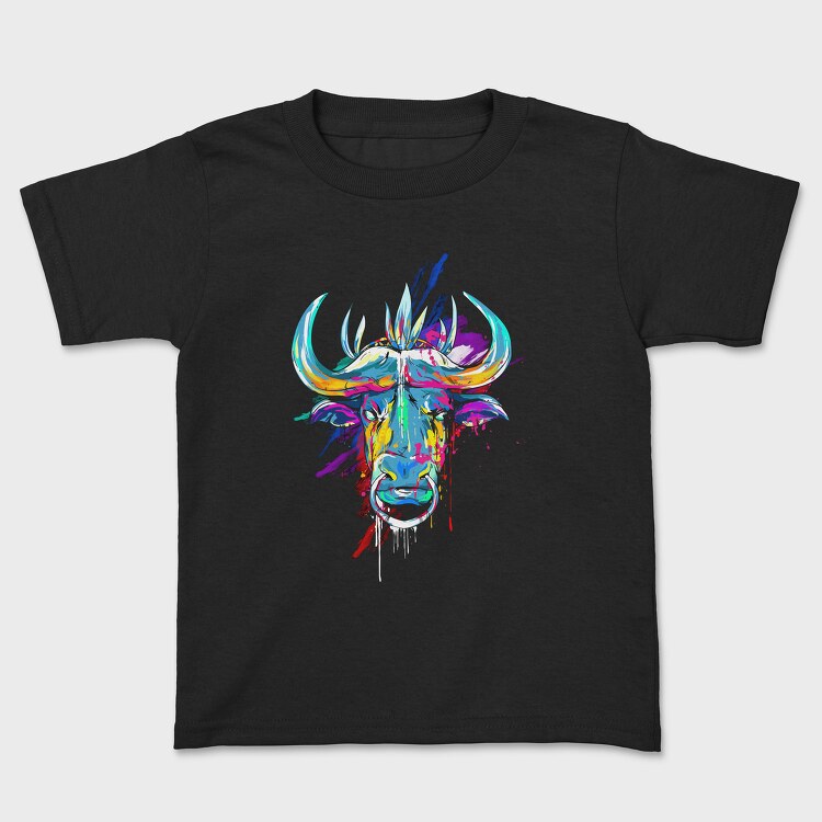 Colorful Ox, Kids' T-Shirt