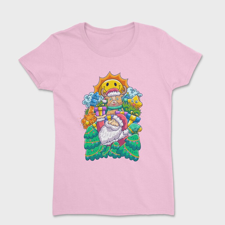 Colorful Santa, Women's T-Shirt