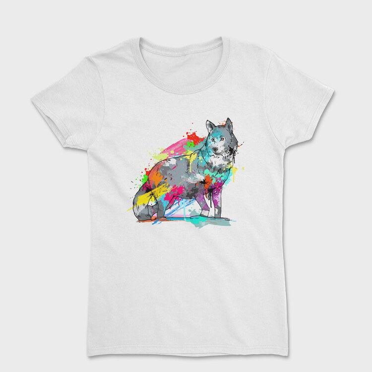 Colorful Wolf, Дамска Тениска