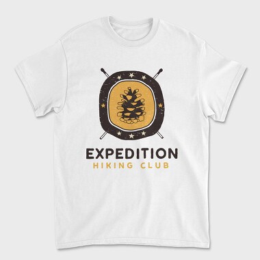 Unisex Men's T-Shirt, Expedition Hiking Club