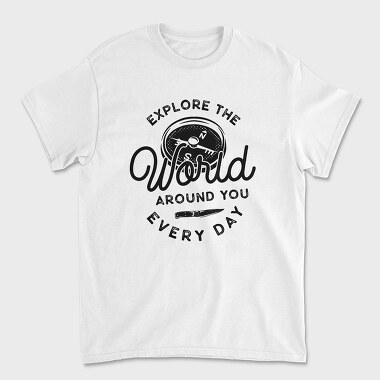 Explore the World, Unisex Men's T-Shirt