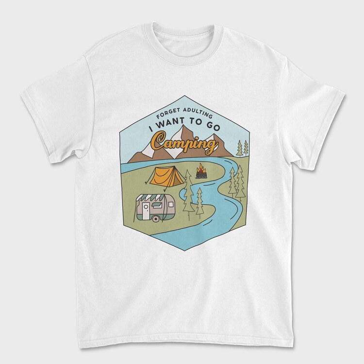 Forget Adulting, Unisex Men's T-Shirt