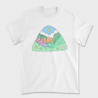 Unisex Men's T-Shirt, Garden 2