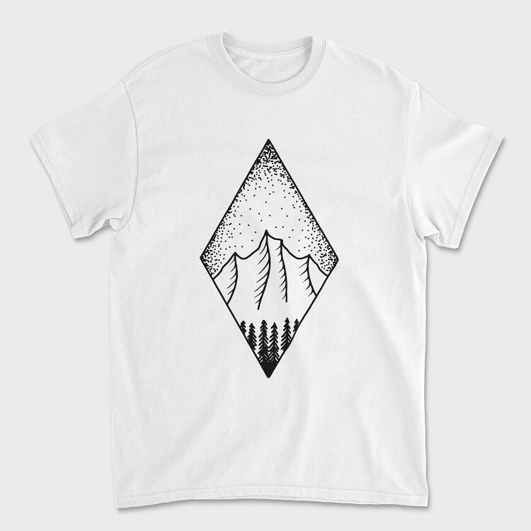 Geometric Landscape 7, Unisex Men's T-Shirt