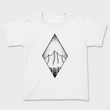 Geometric Landscape 7, Kids' T-Shirt