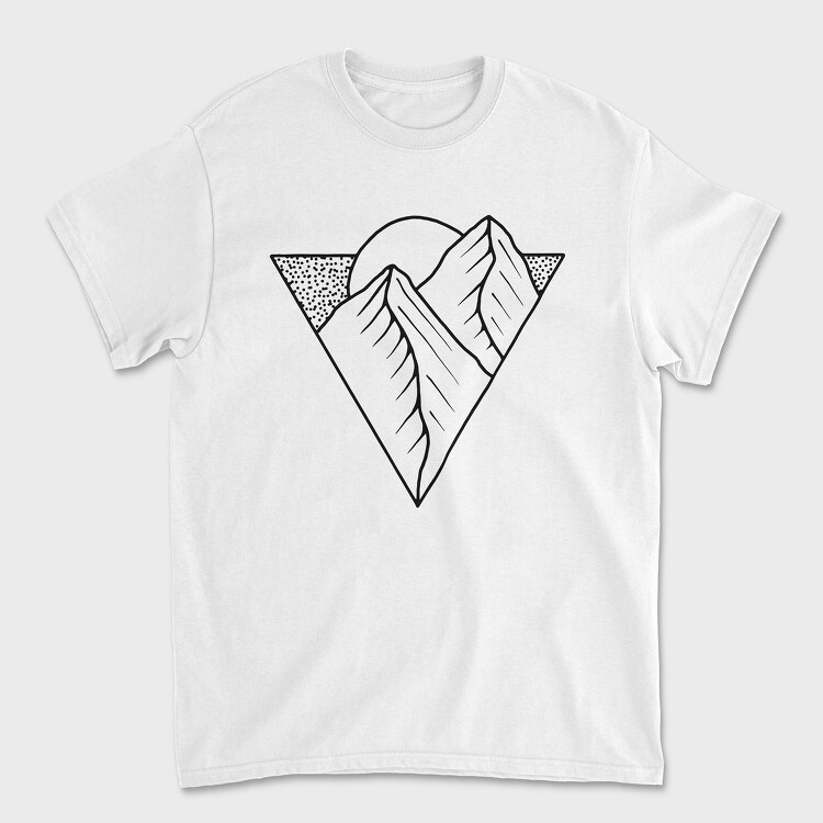Geometric Landscape 9, Унисекс Мъжка Тениска