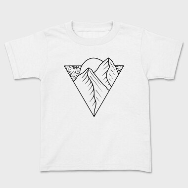 Geometric Landscape 9, Kids' T-Shirt