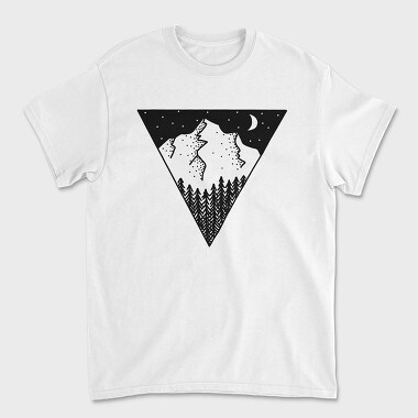 Geometric Landscape, Unisex Men's T-Shirt