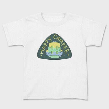 Kids' T-Shirt, Happy Camper Backpack