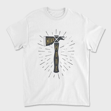 Hike More Axe, Unisex Men's T-Shirt